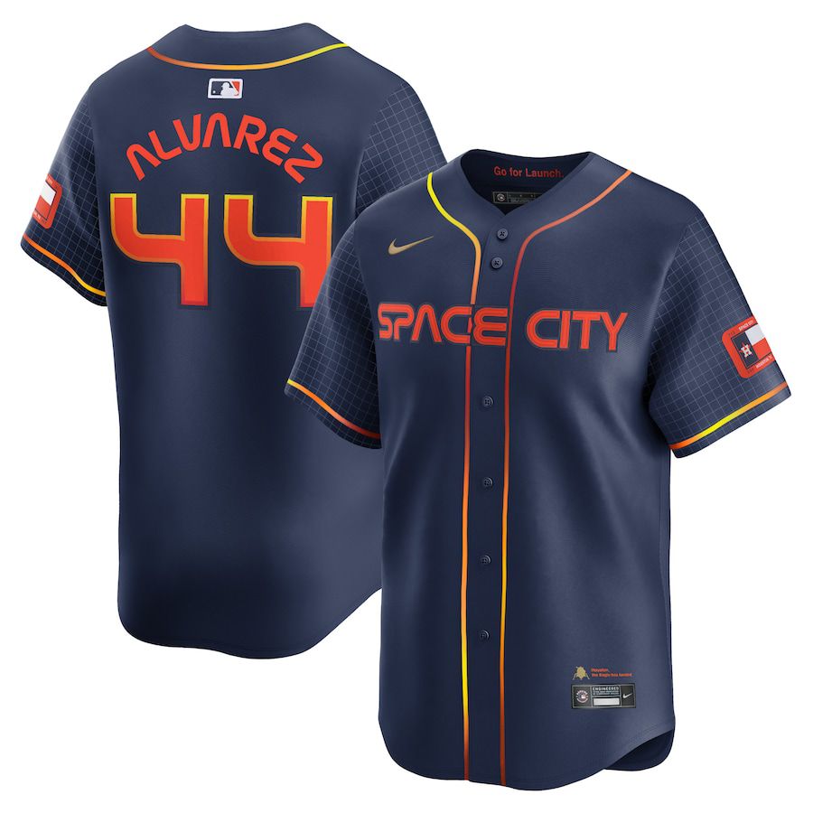 Men Houston Astros #44 Yordan Alvarez Nike Navy City Connect Limited Player MLB Jersey